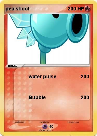 Pokemon pea shoot