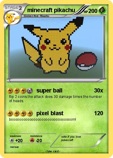 Pokemon minecraft pikachu