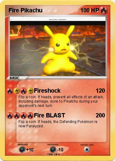Pokemon Fire Pikachu