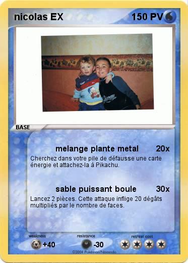 Pokemon nicolas EX