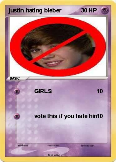 Pokemon justin hating bieber