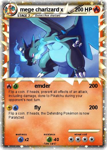 Pokemon mege charizard x