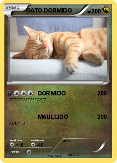Pokemon GATO DORMIDO