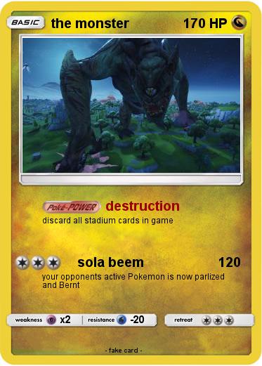 Pokemon the monster