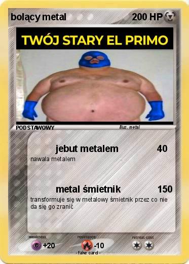 Pokemon bolący metal