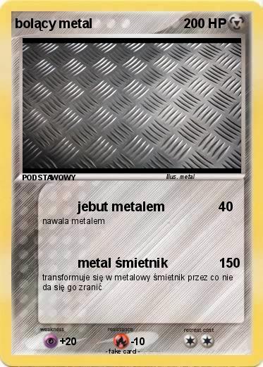 Pokemon bolący metal