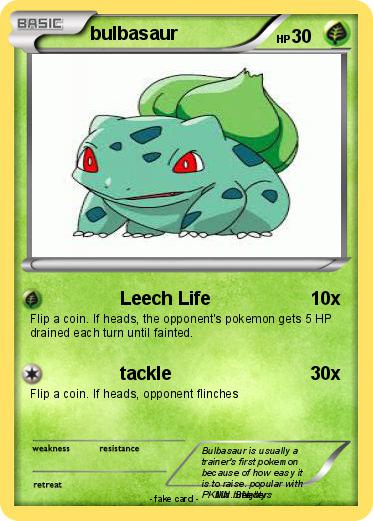 Pokemon bulbasaur