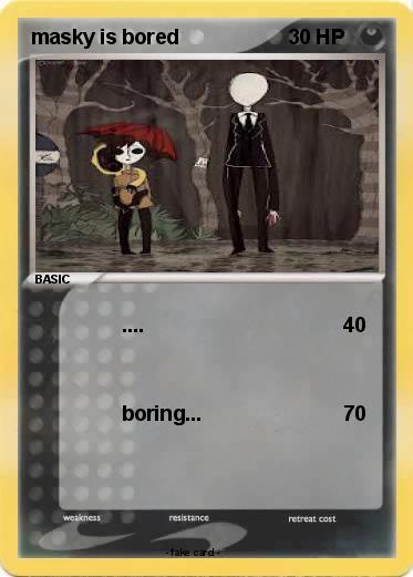 Pokemon masky is bored