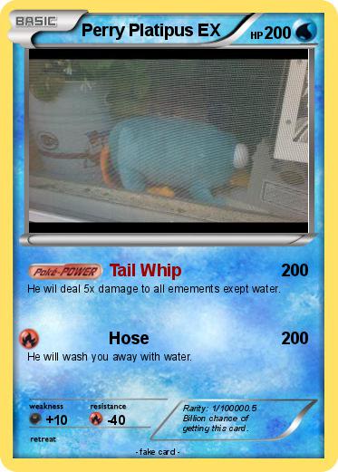 Pokemon Perry Platipus EX