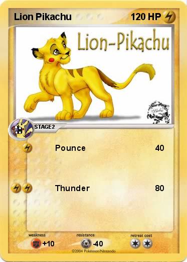 Pokemon Lion Pikachu