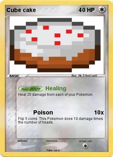 Pokemon Cube cake