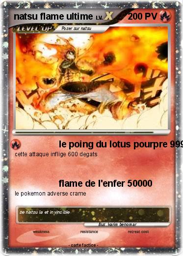 Pokemon natsu flame ultime