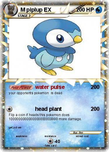 Pokemon M piplup EX