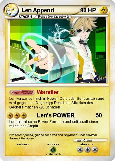 Pokemon Len Append