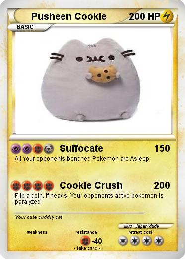 Pokemon Pusheen Cookie