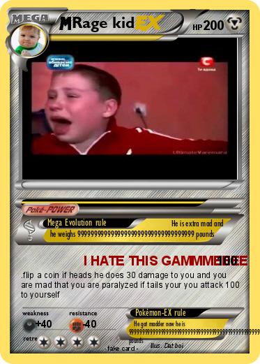 Pokemon Rage kid