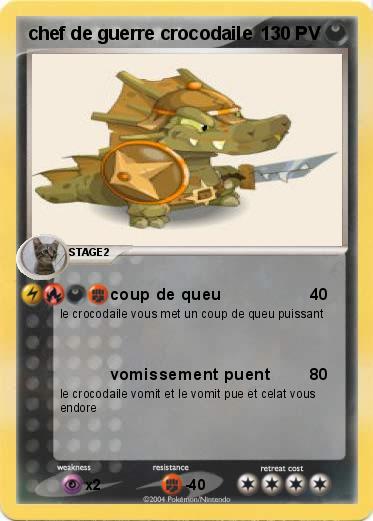 Pokemon chef de guerre crocodaile