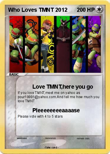 Pokemon Who Loves TMNT 2012