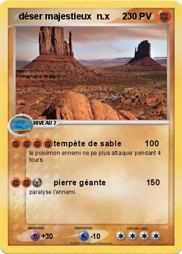 Pokemon   déser majestieux  n.x     2                         