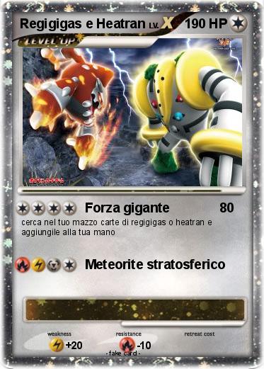 Pokemon Regigigas e Heatran