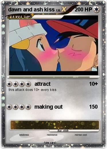 Pokemon dawn and ash kiss