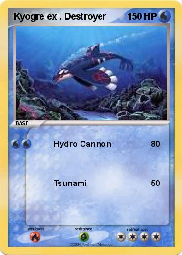 Pokemon Kyogre ex . Destroyer