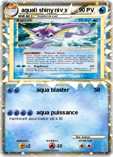 Pokemon aquali shiny niv x