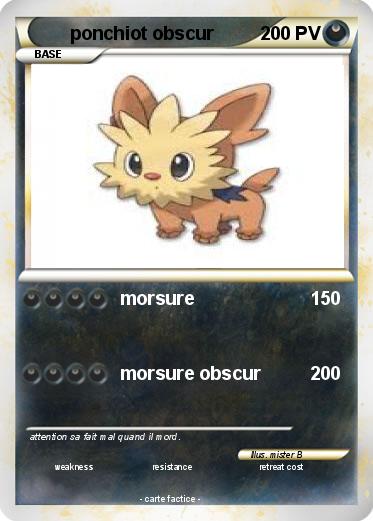 Pokemon ponchiot obscur