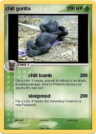 Pokemon chill gorilla