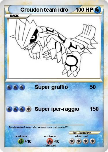 Pokemon Groudon team idro