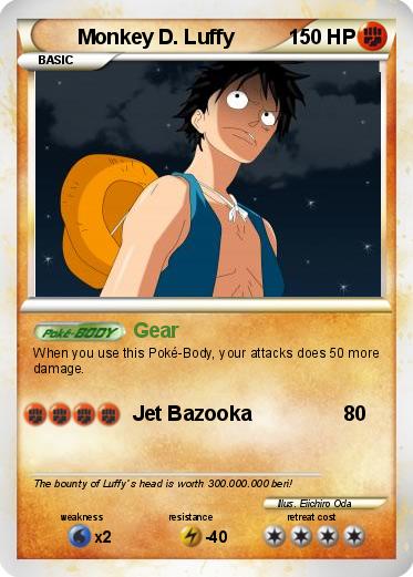 Pokemon Monkey D. Luffy