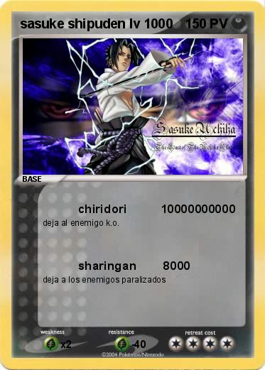Pokemon sasuke shipuden lv 1000