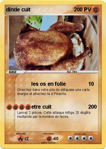 Pokemon dinde cuit