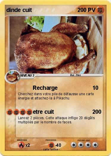 Pokemon dinde cuit