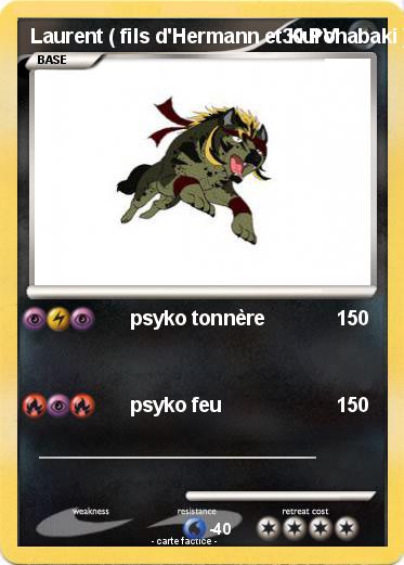 Pokemon Laurent ( fils d'Hermann et Kurohabaki )