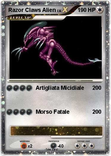 Pokemon Razor Claws Alien