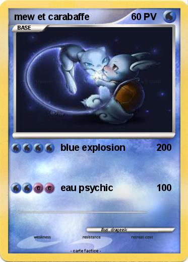 Pokemon mew et carabaffe