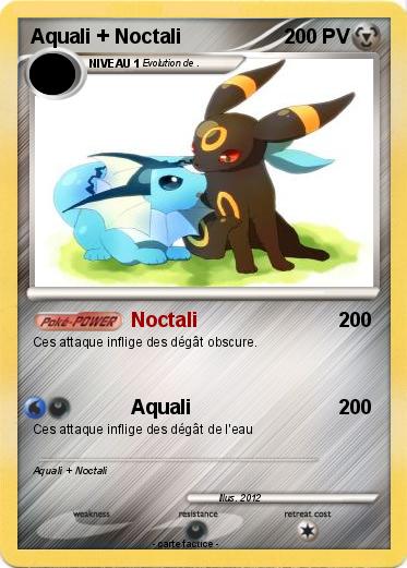 Pokemon Aquali + Noctali