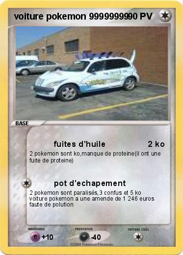 Pokemon voiture pokemon 99999999