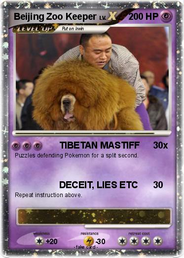 Pokemon Beijing Zoo Keeper