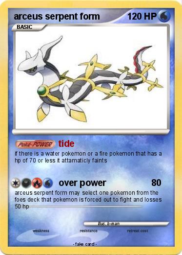 Pokemon arceus serpent form