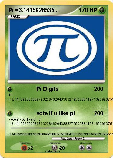 Pokemon Pi =3.1415926535...