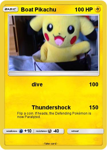 Pokemon Boat Pikachu