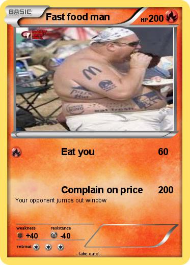 Pokemon Fast food man