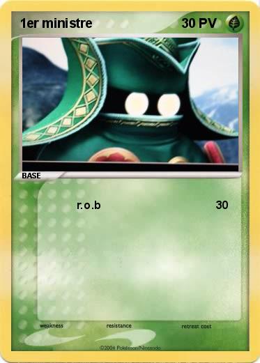 Pokemon 1er ministre