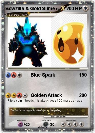 Pokemon Bowzilla & Gold Slime