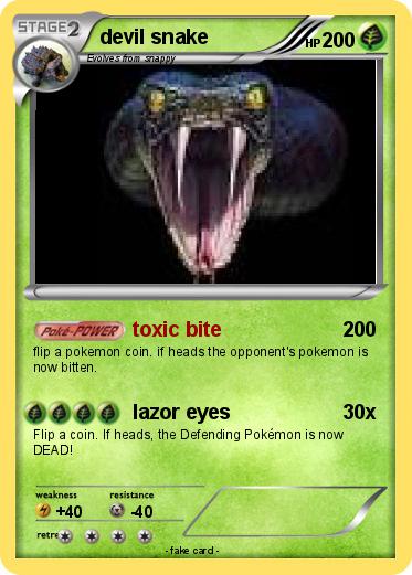 Pokemon devil snake