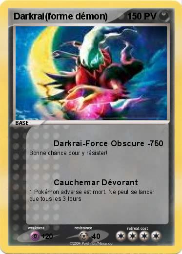 Pokemon Darkrai(forme démon)    