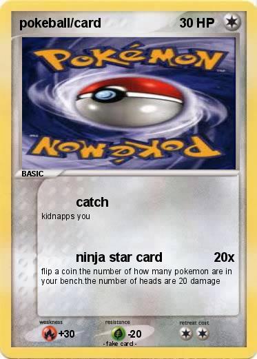 Pokemon pokeball/card