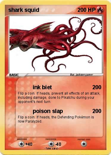 Pokemon shark squid